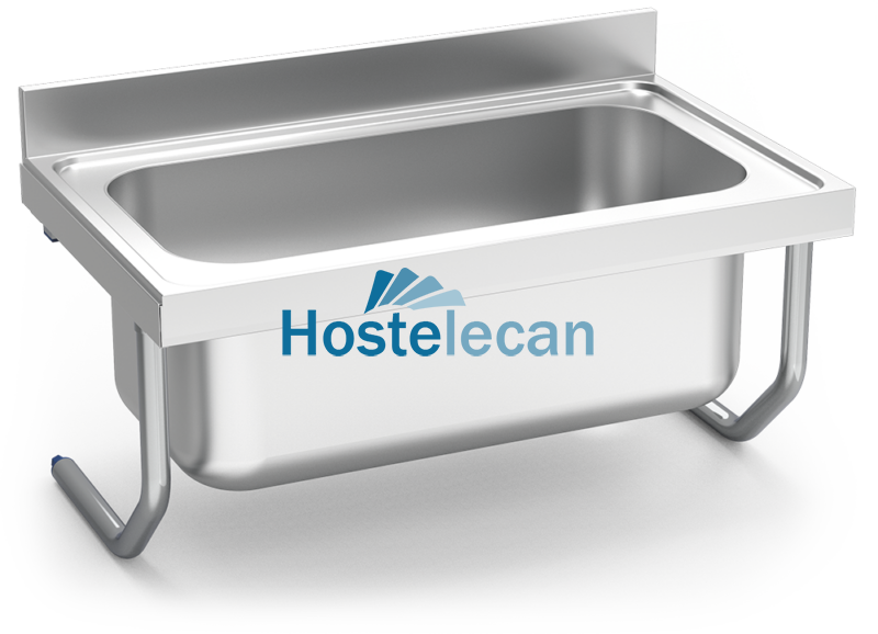 Fregadero colg.c/palomillas 1C 1000x700x350 mm.