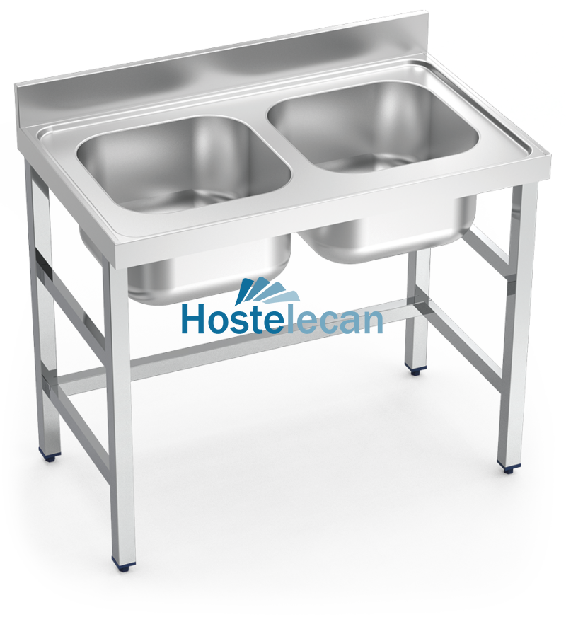 P056022.png Fregadero con soporte 2C 1000x700x850 mm.