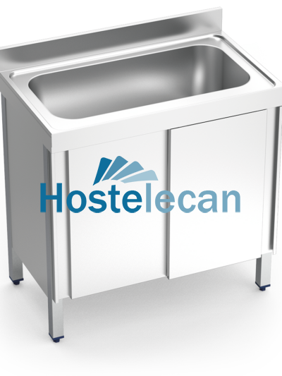 Fregadero c/ptas.correderas 1C 1000x700x850 mm.