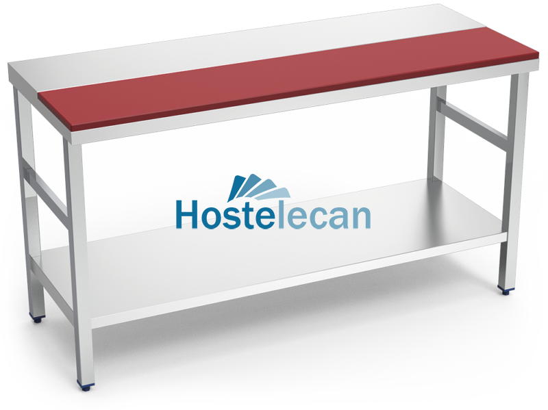 P071602.png Mesa prepar.central fb.roja c/ent.1000x600x850 mm.