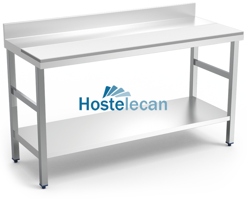 Mesa prepar.mural fb.blanca c/ent.2000x800x850 mm.