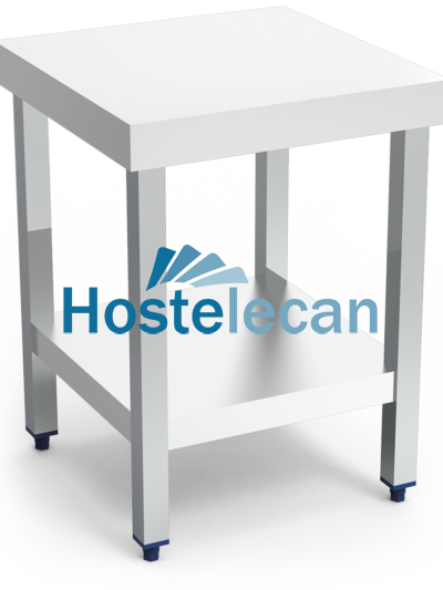 Mesa central c/entrepaño 505x505x653 mm.