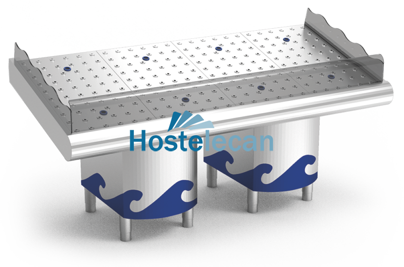 P074440.png Mostrador de pescadería de 1948x950x730/1040 mm.