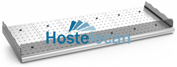 Mostrador de pescadería sobre obra de 2911x950x270