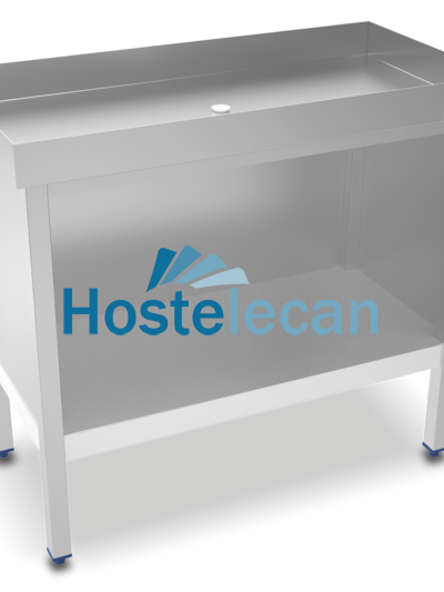 Mesa inox para marisco 1000x500x917 mm