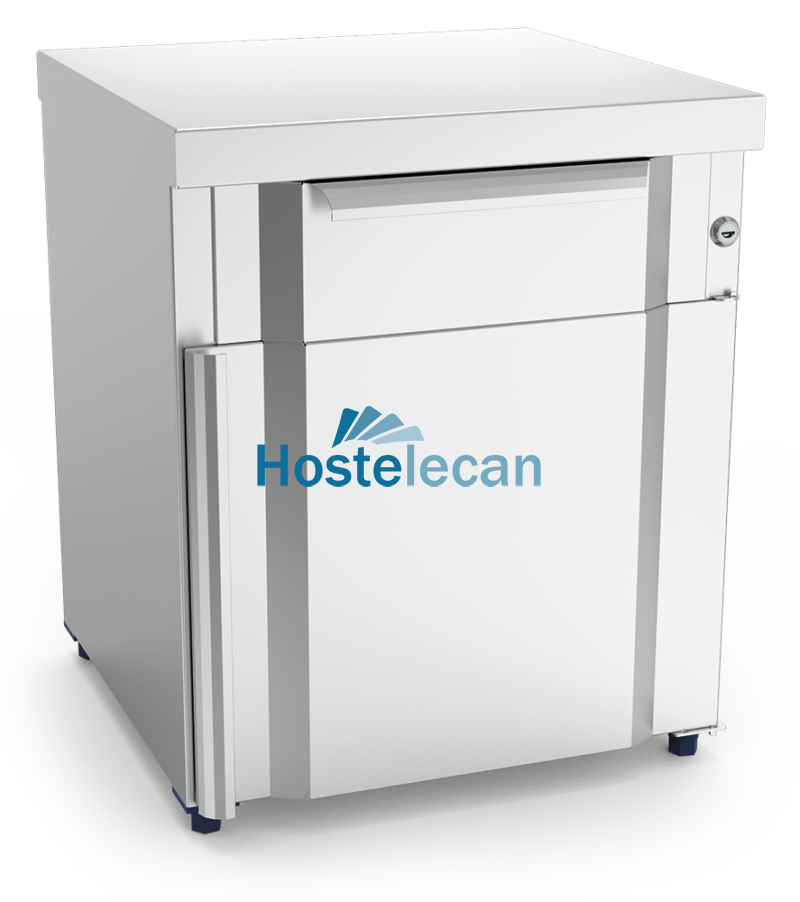 Box modular con cajón, puerta y dos entrepaños 439x430x528 mm.