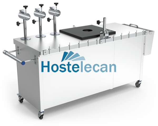 Punto de venta portátil de jamones 1815x645x1150 mm