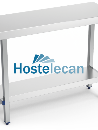 Mesa central plegable c/entrepaño 1100x400x63/860 mm.