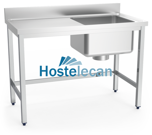 Mesa mural especial escayola cubeta dcha s/entrep 1200x600x850 mm.