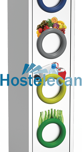 Contenedor de reciclaje vertical 370x480x2010 mm.