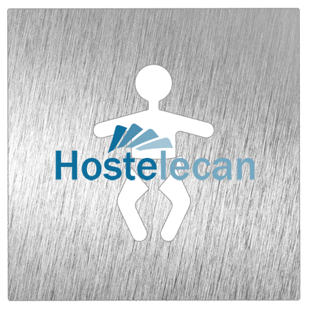 P082616.png Pictograma inoxidable «Bebé» 120x120x1.5 mm