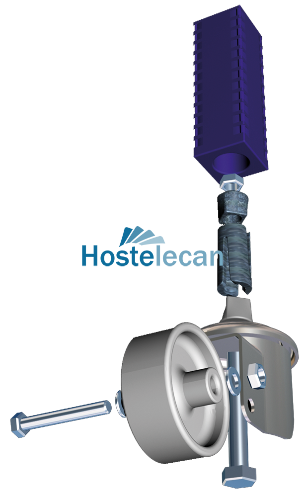 P085006.png Kit para acoplamiento rueda-pata de 40×40 mm. ø24,8 a ø28,7 mm.