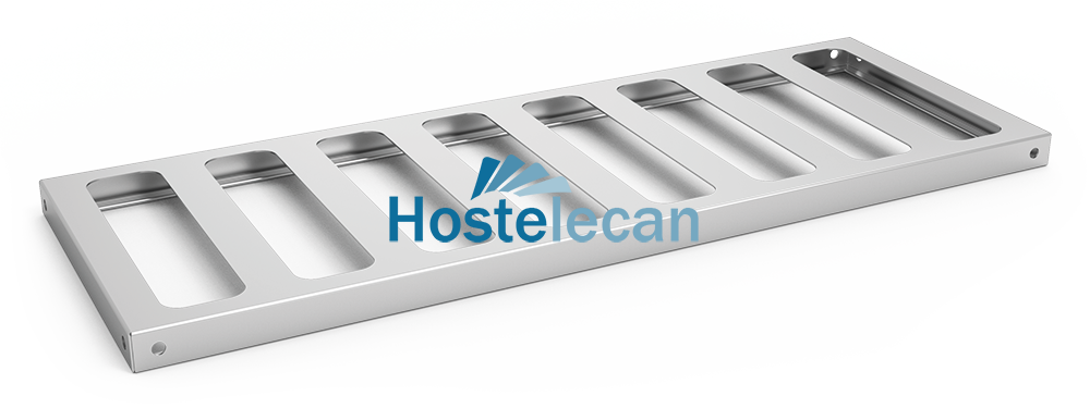 Estante para almacenaje de botellas 1200x300x1.5 mm.