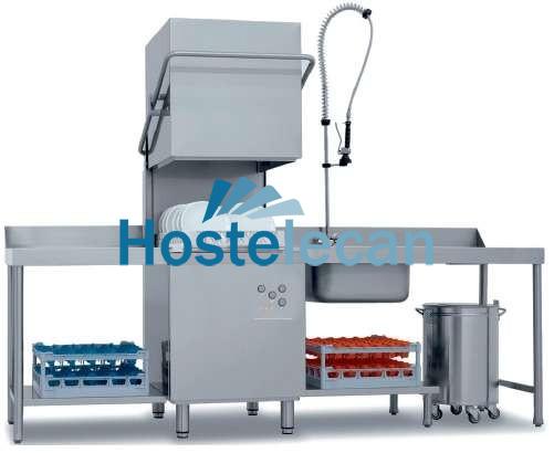 Lavavajillas Industrial Tipo Capota con Cesta de 50x50cm de 640 x740 x1480h mm VERONA CH800 (TH50STN2)