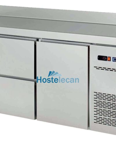 Mesa Snack Refrigerada 4 cajones + 1 puerta Fondo 600 de 2017 x600 x850h mm CORDOBA MRCH-200-4