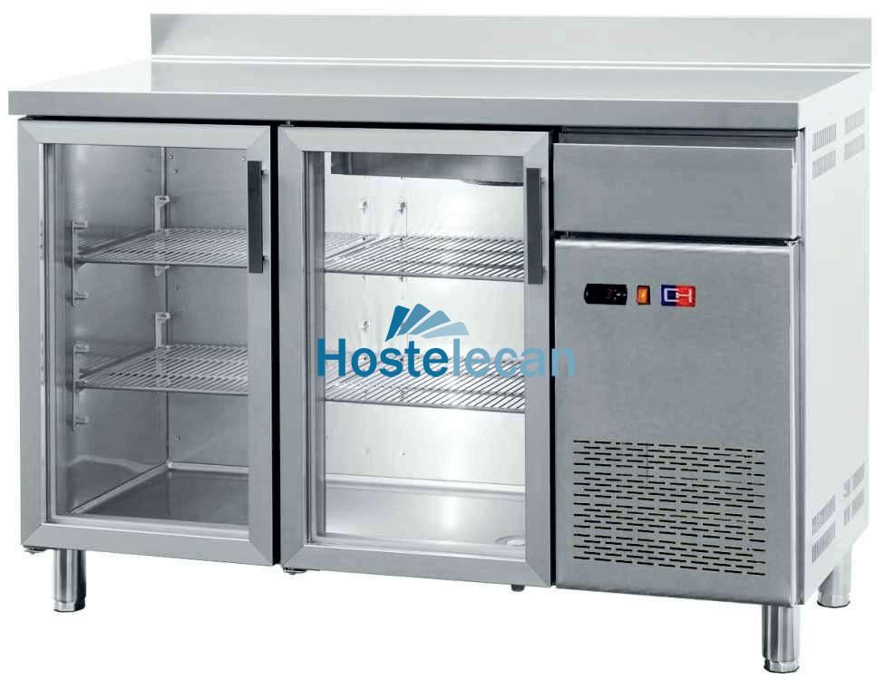 Frente Mostrador Refrigerado con Puertas de Vidrio 4 puertas de 2542 x600 x1045h mm CORDOBA FMCH-250V