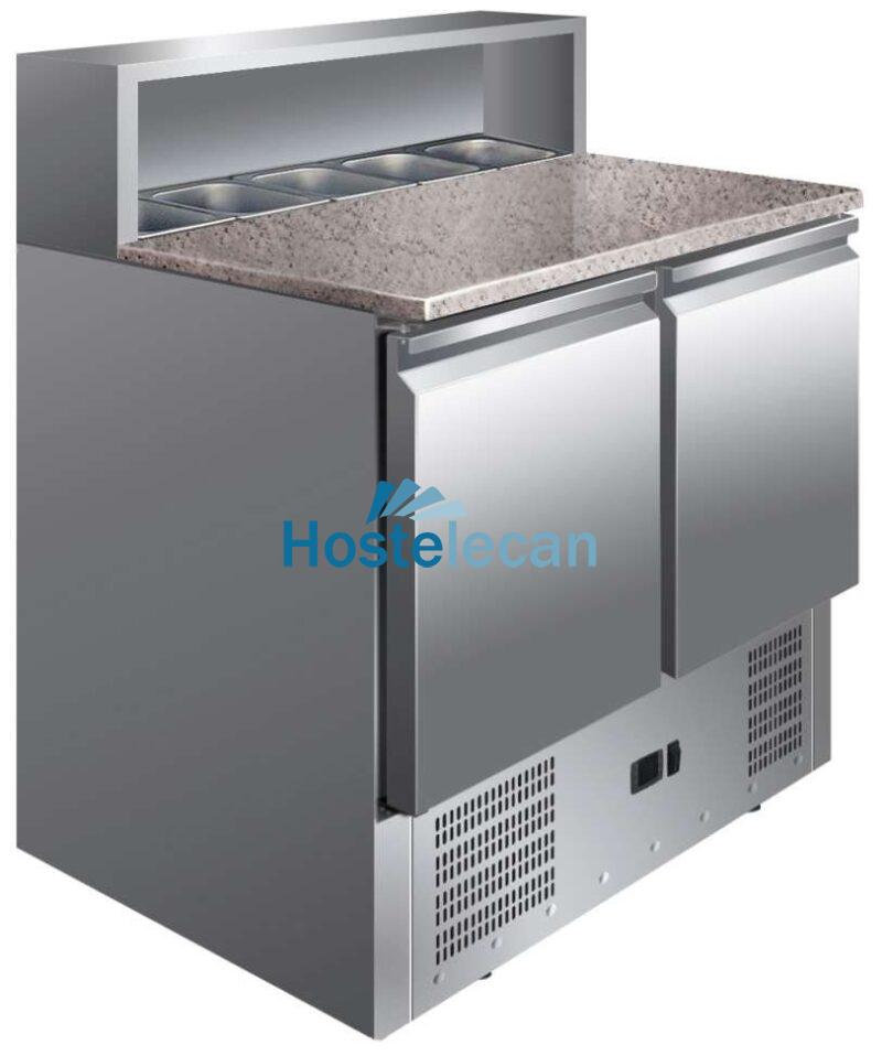 Mesa GN1/1 2 Puertas Preparación Ensaladas con Encimera de Granito de 900 x700 x1010h mm PEKIN PS900 Mesa GN1/1 2 Puertas Preparación Ensaladas con Encimera de Granito de 900 x700 x1010h mm PEKIN PS900