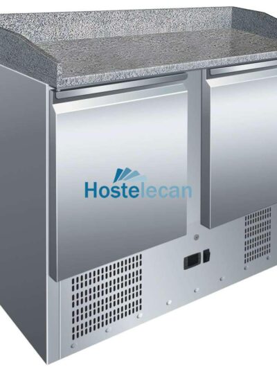 Mesa GN1/1 2 Puertas Preparación Pizzas con Encimera de Granito de 1045 x700 x1050h mm PEKIN S902PZ