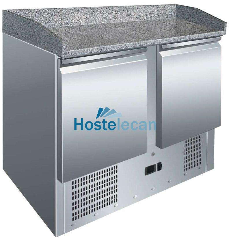 Mesa GN1/1 2 Puertas Preparación Pizzas con Encimera de Granito de 1045 x700 x1050h mm PEKIN S902PZ Mesa GN1/1 2 Puertas Preparación Pizzas con Encimera de Granito de 1045 x700 x1050h mm PEKIN S902PZ