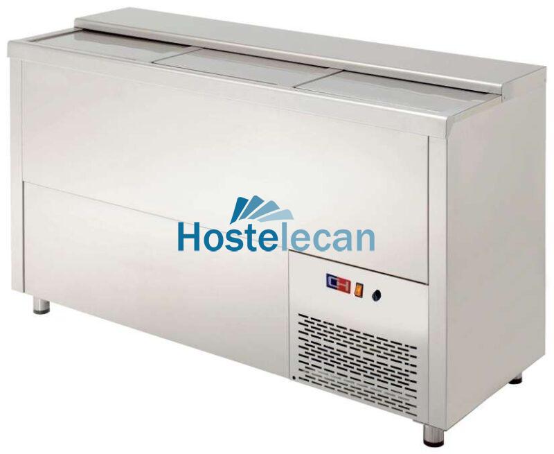 Enfriador de Botellas 5 Puertas Inoxidable Interior y Exterior de 2500 x550 x850h mm CORDOBA MRB-250I