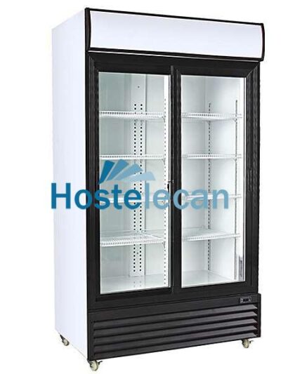 Armario Expositor Refrigerado 1000 litros 2 Puertas Correderas de Vidrio de 1130 x730 x2030h mm PEKIN CSD1000S