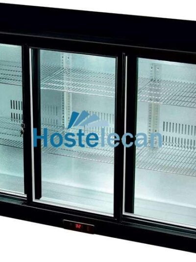 Botellero Expositor Contramostrador 3 puertas correderas de 1350 x520 x900h mm PEKIN BB-3S