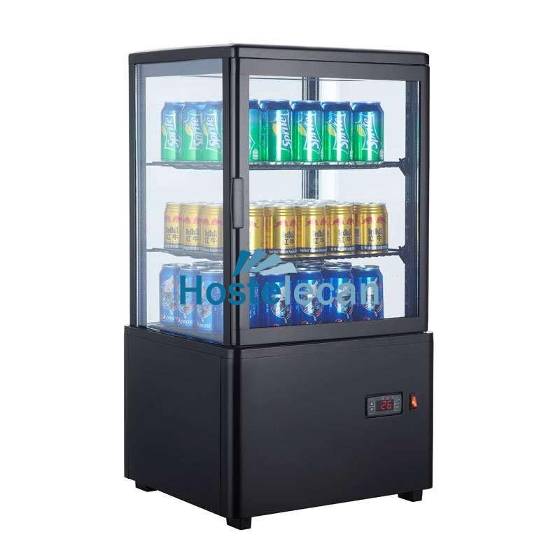 Expositor Refrigerado 4 Caras 58 litros Negro de 447x400x819h mm Línea Pekín XC58L-N Expositor Refrigerado 4 Caras 58 litros Negro de 447x400x819h mm Línea Pekín XC58L-N