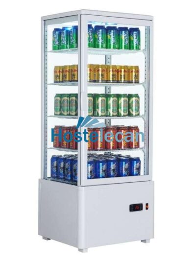 Expositor Refrigerado 4 Caras 98 litros Blanco de 447x400x1199h mm Línea Pekín XC98L-B