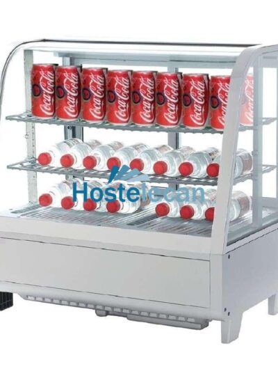 Vitrina Refrigerada Sobremesa 100 litros Blanco de 682 x450 x675h mm Línea Pekín XCW-100L-B