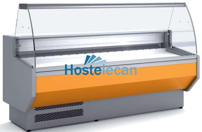 Vitrina Refrigerada Cristal Curvo Fondo 800 dim.2995x800x1235h mm Línea Córdoba VED-8-30-C