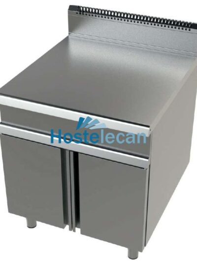 Mueble neutro acero inoxidable Serie 900 JUNEX con medidas 800x900x900 h mm BA9C800