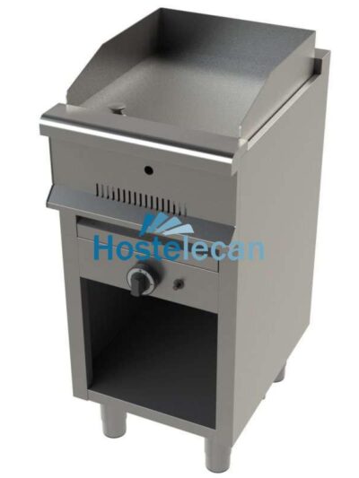 Fry tops a gas acero laminado con mueble Serie 550 JUNEX con medidas 400x550x850h mm FT6100/1