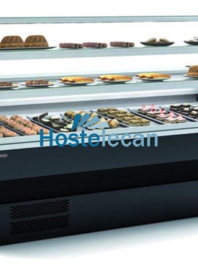 Vitrina Refrigerada Cristal Curvo pastelería  Fondo 900 dim.1305x940x1235h mm Línea Córdoba VEPD-9-13-C