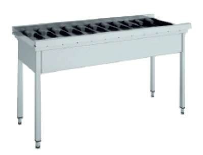 Mesa de Salida con Rodillos Recta de 1100 x 640 x850h mm MR-110 Mesa de Salida con Rodillos Recta de 1100 x 640 x850h mm MR-110