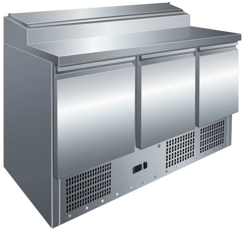 Mesa GN1/1 3 Puertas Preparación Ensaladas de 1365 x700 x1010h mm PEKIN PS300 Mesa GN1/1 3 Puertas Preparación Ensaladas de 1365 x700 x1010h mm PEKIN PS300